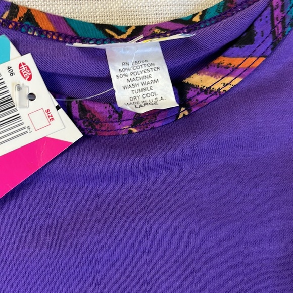 Vintage 90s cropped Purple top - Picture 3 of 7